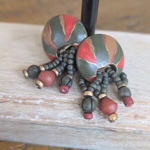 Handcrafted Multicolor Beaded Earrings